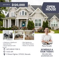 Real Estate Open House Instagram Ad Template