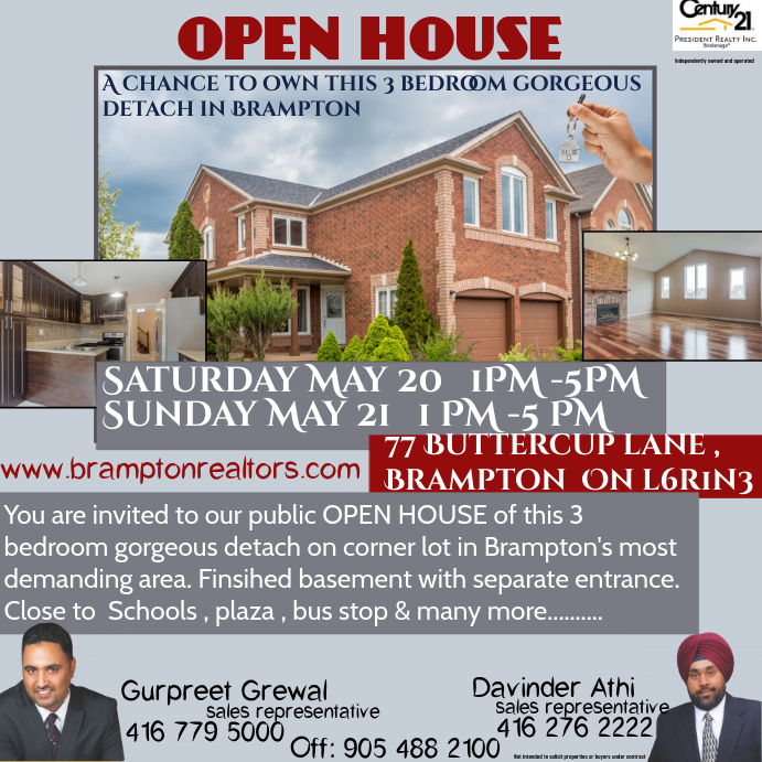 real estate open house Wpis na Instagrama template