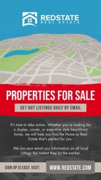 Real Estate Portrait Digital Display Video template