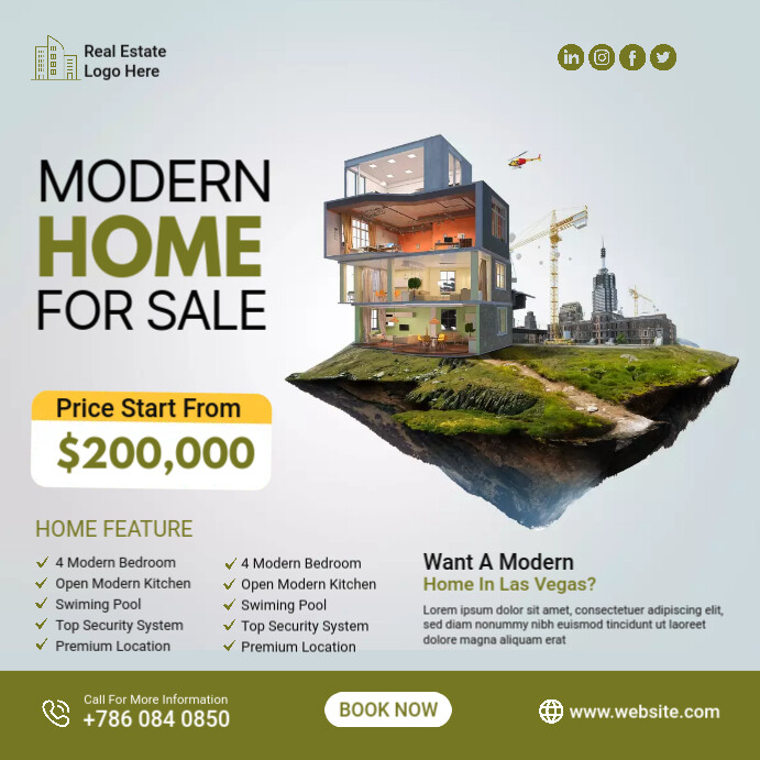 Real Estate Post Template | PosterMyWall