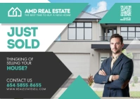 Real Estate Postcard Postal template