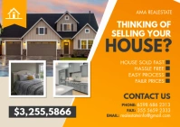 Real Estate Postcard Postal template