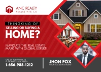 Real Estate Postcard Postal template