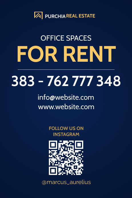 Real estate poster for rent sign Template | PosterMyWall