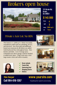 Suburban Open House Flyer Template Lucidpress