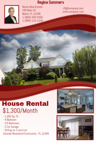 1 370 House Rental Customizable Design Templates Postermywall