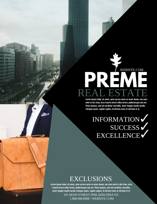 Real estate Flyer (US Letter) template