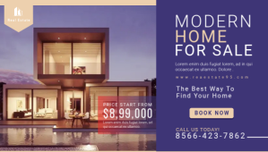 Real Estate Promotion Blog Header Banner template