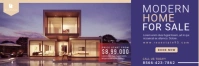 Real Estate Promotion Email Header Banner En-tête d'e-mail template
