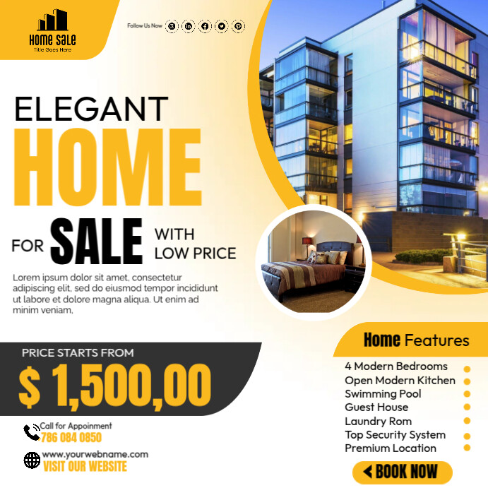 Real Estate Property Ads Templat | PosterMyWall