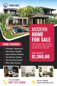 Real Estate Property Pinterest na Graphic template