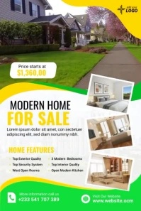 Real Estate Property Pinterest na Graphic template