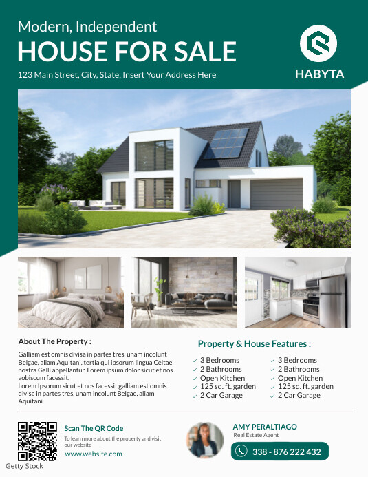 Real Estate property flyer advertisement Template | PosterMyWall