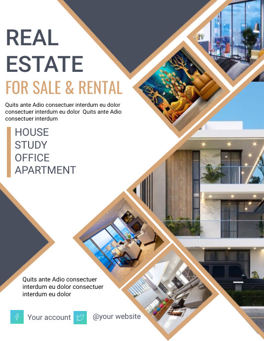Copy of Real estate property for sale flyer,poster a | PosterMyWall