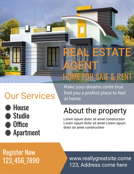 Copy of Real estate property for sale flyer,poster a | PosterMyWall