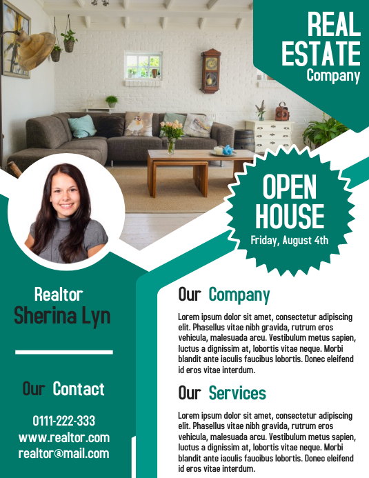 Immobilien Makler Geschaft Fugt Flyer Und Poster Vorlage Vorlage Postermywall
