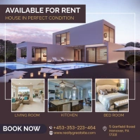 Real estate rental house template Square (1:1)