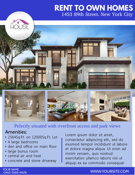 Real Estate Flyers Template Postermywall