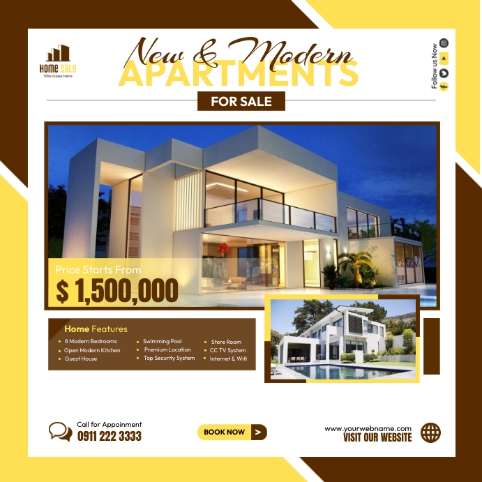 Square Ad Example Copy of Real Estate Square Ads | PosterMyWall
