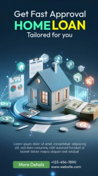 Real Estate Success Home Loan Packages Instagram Story template