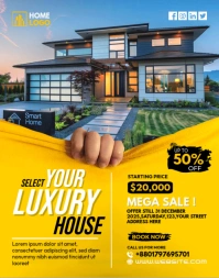 Real Estate Template Póster/Tablero