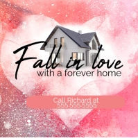 Real Estate Valentines Day Marketing Ad Pos Instagram template