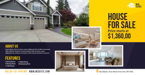 Real Estate Video Ad Изображение, которым поделились на Facebook template