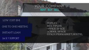 Black Real Estate Services Digital Display Template