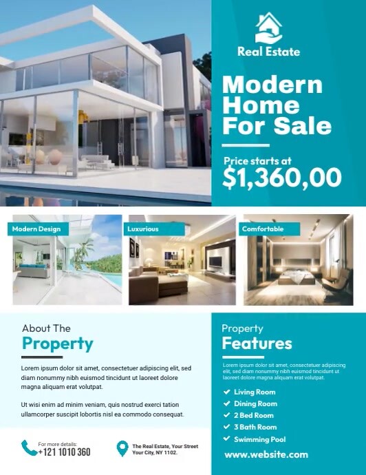 Real Estate Video Template Flyer (US Letter)