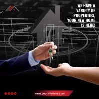 Real estate video template Square (1:1)