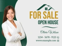 Real Estate Yard Sign Znak podwórkowy template