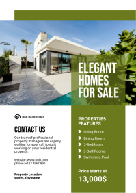 Real Estate Flyer House For Sale Poster Template | PosterMyWall