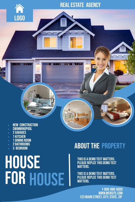 Real Estate Poster template