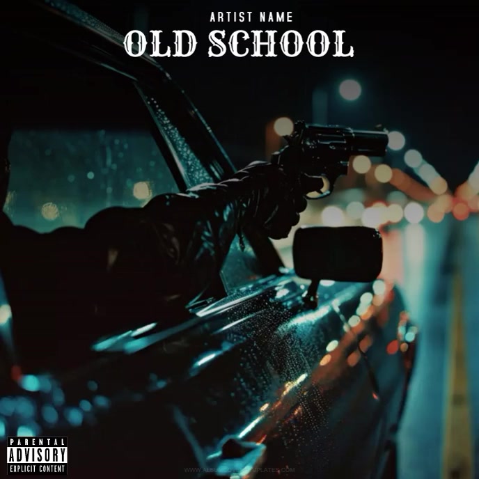 Real Gangsta trap rap drive by Album Cover de Template | PosterMyWall