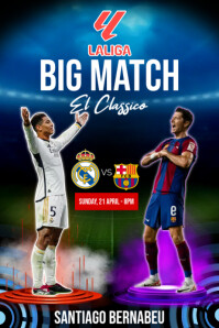 REAL MADRID VS BARCELONA Template PosterMyWall real-madrid-vs-barcelona-template-postermywall