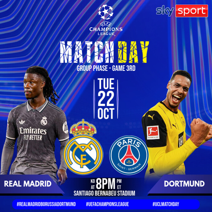 Copy of Real Madrid vs Borussia Dortmund UEFA Champions League ...