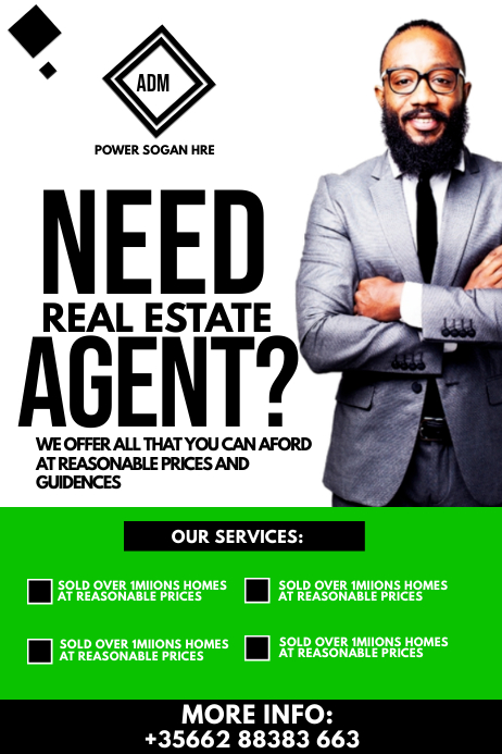 Real State agent Template | PosterMyWall