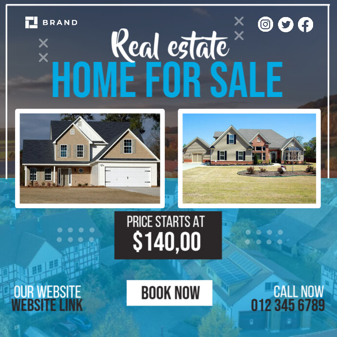 Copy of Real State Home For Sale | PosterMyWall