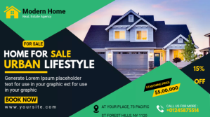 Negro Real Estate Sale Digital Display Template