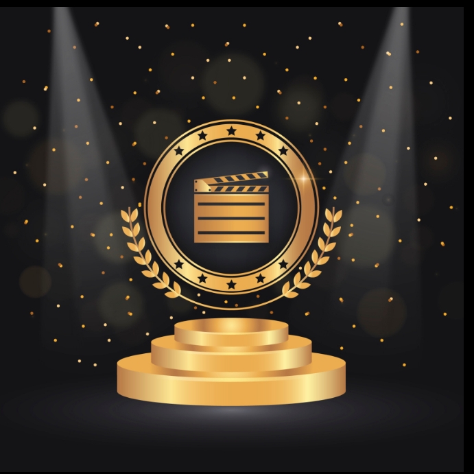 Realistic film awards illustration Publicação no Instagram template