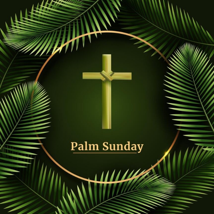 Copy of Realistic palm Sunday illustration | PosterMyWall