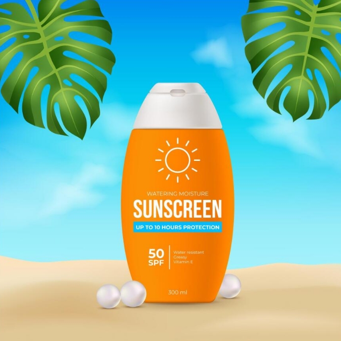 Copy of Realistic sunscreen day background design | PosterMyWall