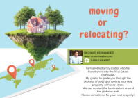 realtor, realty, company, housing, buy, rent, lease, moving, postcards, ads, marketing 明信片 template