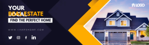 Purple Realtor Linkedin Career Cover Photo LinkedIn Career Cover Photo Template