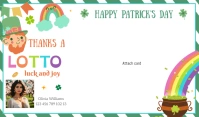 Realtor St Patrick's Day Lotto scratch card h Tag template