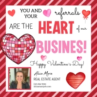 Realtor Valentine gift tag for clients Publicación de Instagram template