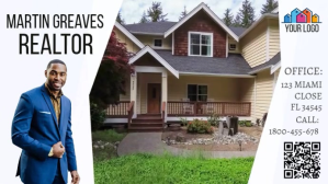Белый Real Estate Promotion Digitalt display Template