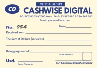 Receipt Poster Postcard template