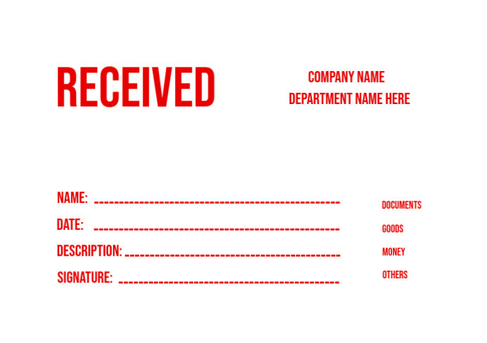 Received Stamp Template | PosterMyWall