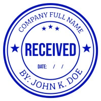 Received Stamp Quadrado (1:1) template